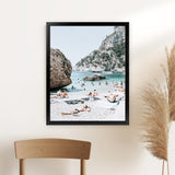 Shop Marina Piccola II Photo Art Print-Amalfi Coast Italy, Blue, Coastal, Green, Photography, Portrait, Tropical, View All-framed poster wall decor artwork