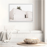 Shop The White Casa Photo Canvas Art Print-Boho, Coastal, Landscape, Moroccan Days, Neutrals, Photography, Photography Canvas Prints, View All, White-framed wall decor artwork