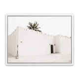 Shop The White Casa Photo Canvas Art Print-Boho, Coastal, Landscape, Moroccan Days, Neutrals, Photography, Photography Canvas Prints, View All, White-framed wall decor artwork