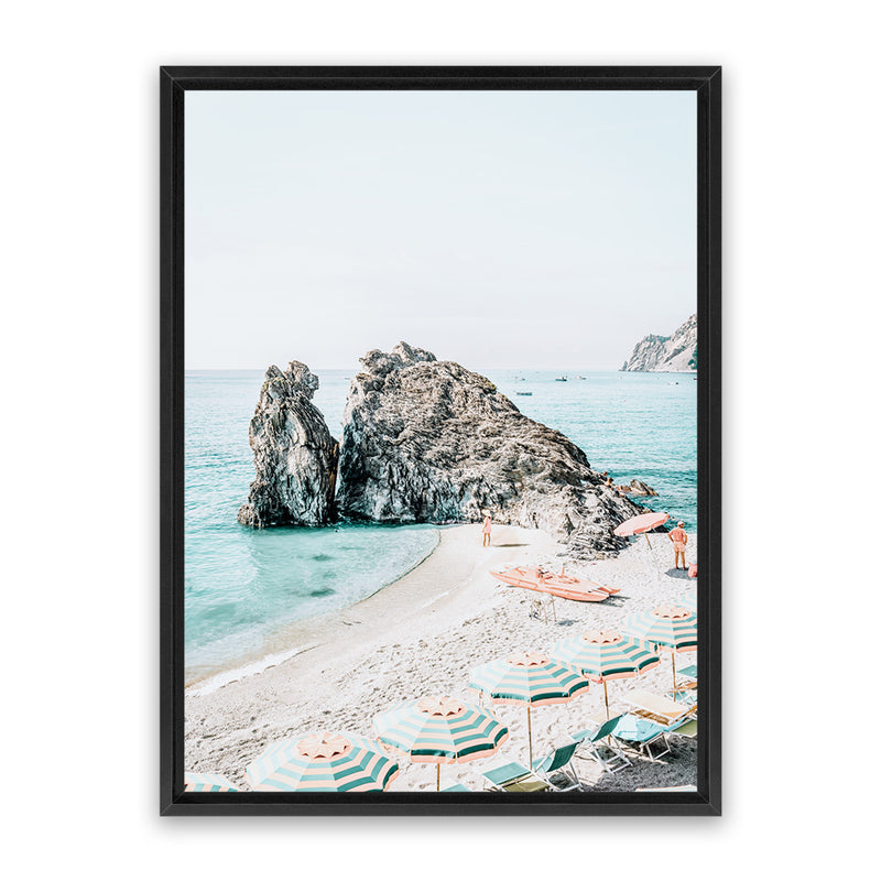 Shop Italian Summer Photo Canvas Art Print-Amalfi Coast Italy, Blue, Coastal, Green, Photography, Photography Canvas Prints, Portrait, View All-framed wall decor artwork