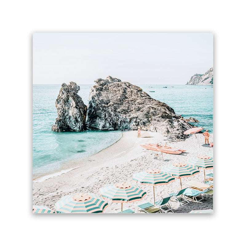 Shop Italian Summer (Square) Photo Canvas Art Print-Amalfi Coast Italy, Blue, Coastal, Green, Photography, Photography Canvas Prints, Square, View All-framed wall decor artwork