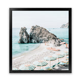 Shop Italian Summer (Square) Photo Art Print-Amalfi Coast Italy, Blue, Coastal, Green, Photography, Square, View All-framed poster wall decor artwork