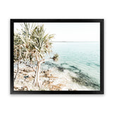 Shop Palm Tree Point Photo Art Print-Blue, Boho, Coastal, Green, Landscape, Photography, Tropical, View All-framed poster wall decor artwork