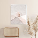 Shop Pastel Doorway Photo Art Print-Boho, Moroccan Days, Neutrals, Photography, Pink, Portrait, View All-framed poster wall decor artwork
