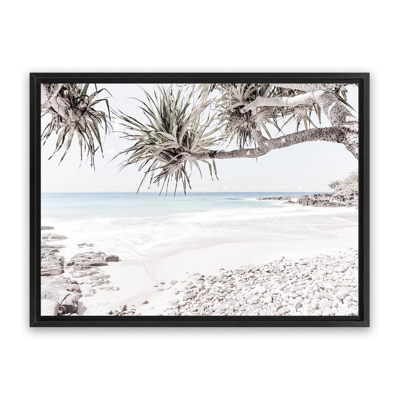 Shop Sunshine Coast Photo Canvas Art Print-Boho, Botanicals, Coastal, Green, Landscape, Photography, Photography Canvas Prints, Tropical, View All, White-framed wall decor artwork