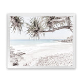 Shop Sunshine Coast Photo Art Print-Boho, Coastal, Green, Landscape, Photography, Tropical, View All, White-framed poster wall decor artwork