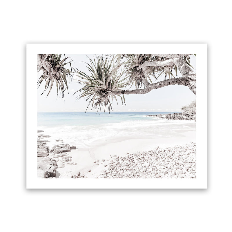 Shop Sunshine Coast Photo Art Print-Boho, Coastal, Green, Landscape, Photography, Tropical, View All, White-framed poster wall decor artwork