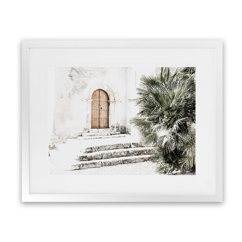 Shop Arched Doorway Photo Art Print-Boho, Botanicals, Coastal, Green, Landscape, Moroccan Days, Neutrals, Photography, Tropical, View All-framed poster wall decor artwork
