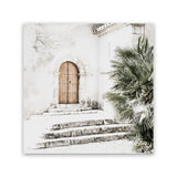 Shop Arched Doorway (Square) Photo Canvas Art Print-Boho, Green, Moroccan Days, Neutrals, Photography Canvas Prints, Square, Tropical, View All-framed wall decor artwork