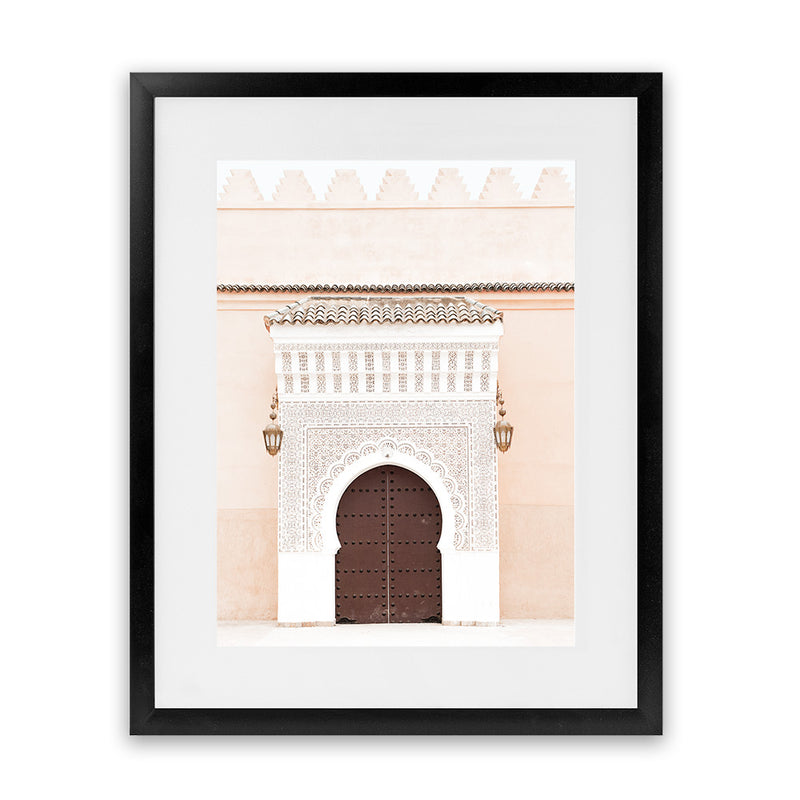 Shop Pastel Porchway I Photo Art Print-Boho, Brown, Moroccan Days, Neutrals, Orange, Photography, Portrait, View All-framed poster wall decor artwork