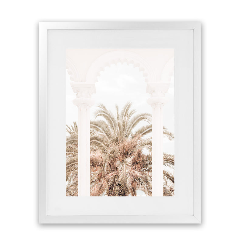 Shop Exotic Arches I Photo Art Print-Boho, Botanicals, Moroccan Days, Neutrals, Photography, Portrait, View All, White-framed poster wall decor artwork