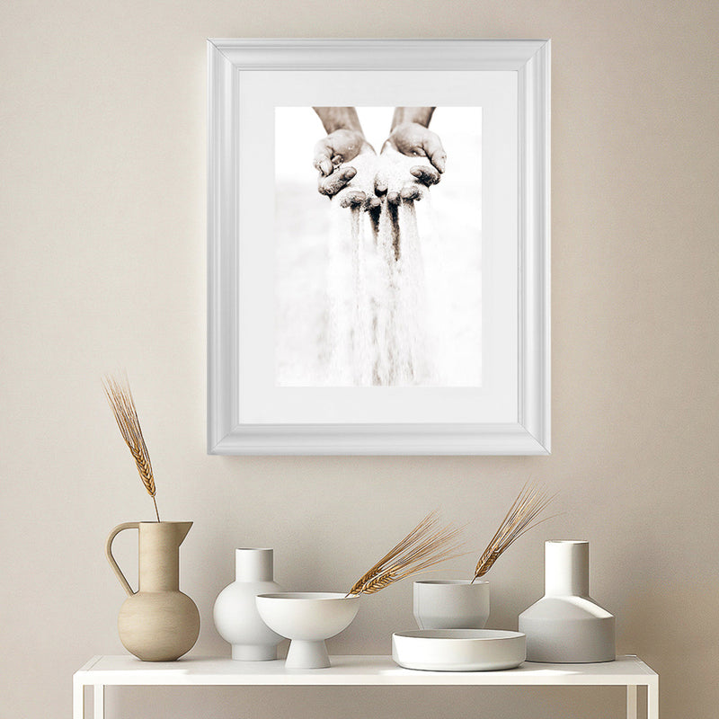 Shop Sands Of Time I Photo Art Print-Boho, Moroccan Days, Neutrals, Photography, Portrait, View All, White-framed poster wall decor artwork