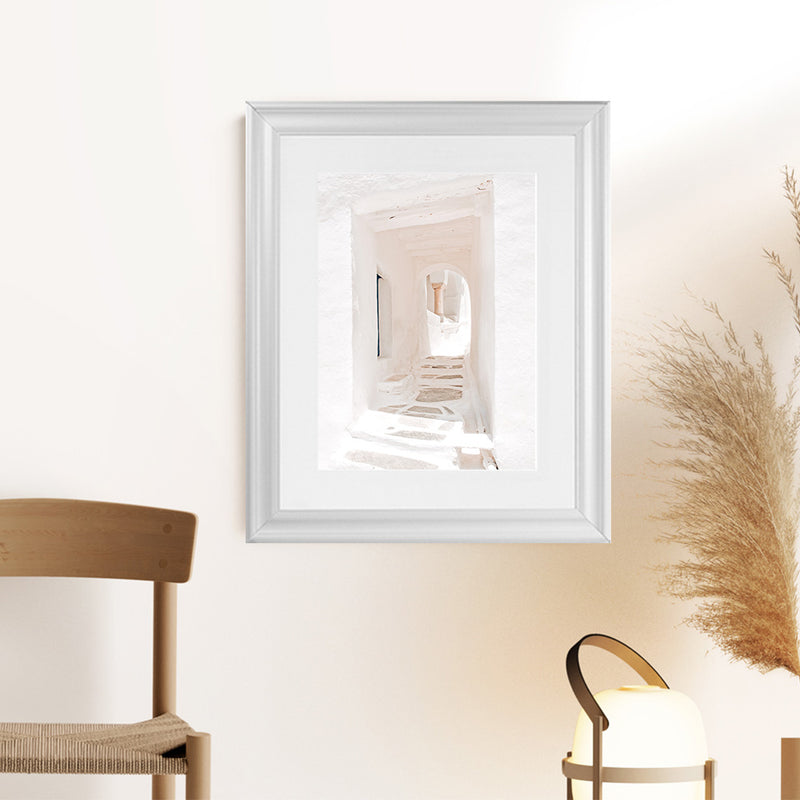 Shop Old White Town Photo Art Print-Amalfi Coast Italy, Greece, Moroccan Days, Photography, Pink, Portrait, View All-framed poster wall decor artwork