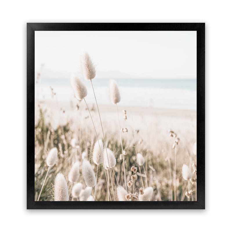 Shop Coastal Grass (Square) Photo Art Print-Boho, Botanicals, Coastal, Florals, Hamptons, Neutrals, Photography, Scandinavian, Square, View All-framed poster wall decor artwork