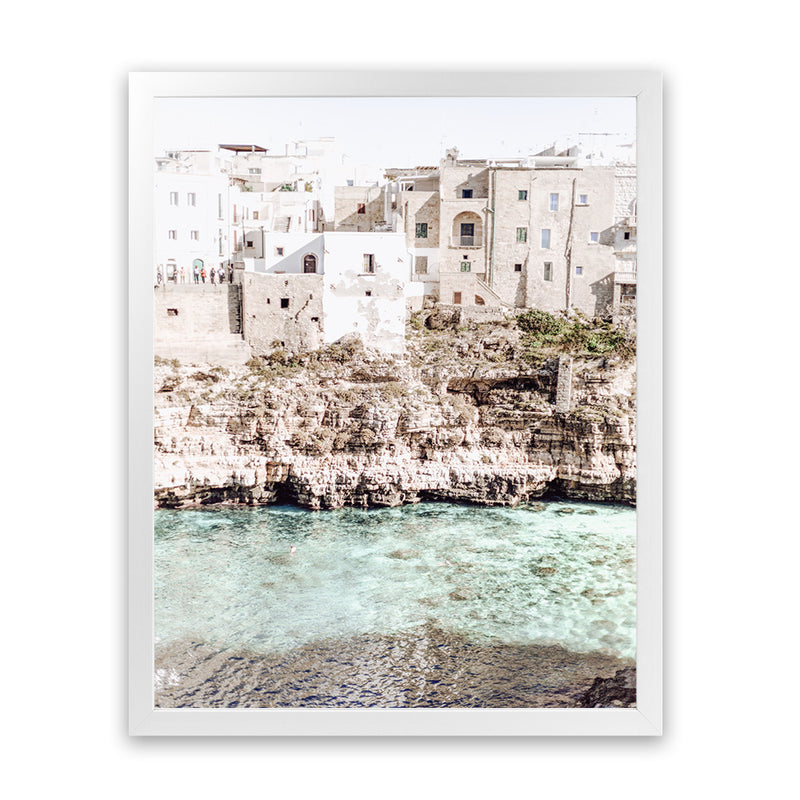 Shop Puglia View I Photo Art Print-Amalfi Coast Italy, Boho, Coastal, Green, Neutrals, Photography, Portrait, View All-framed poster wall decor artwork