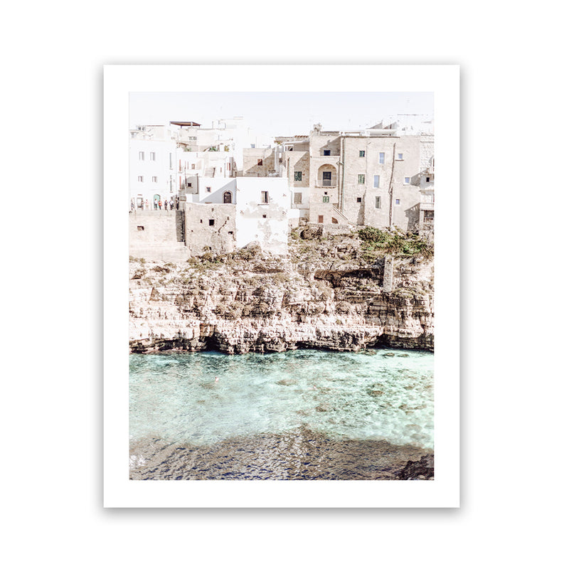 Shop Puglia View I Photo Art Print-Amalfi Coast Italy, Boho, Coastal, Green, Neutrals, Photography, Portrait, View All-framed poster wall decor artwork