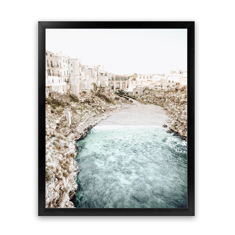 Shop Puglia View II Photo Art Print-Amalfi Coast Italy, Blue, Boho, Coastal, Neutrals, Photography, Portrait, View All-framed poster wall decor artwork