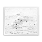 Shop Surf Swell B&W Photo Art Print-Coastal, Landscape, Photography, View All, White-framed poster wall decor artwork