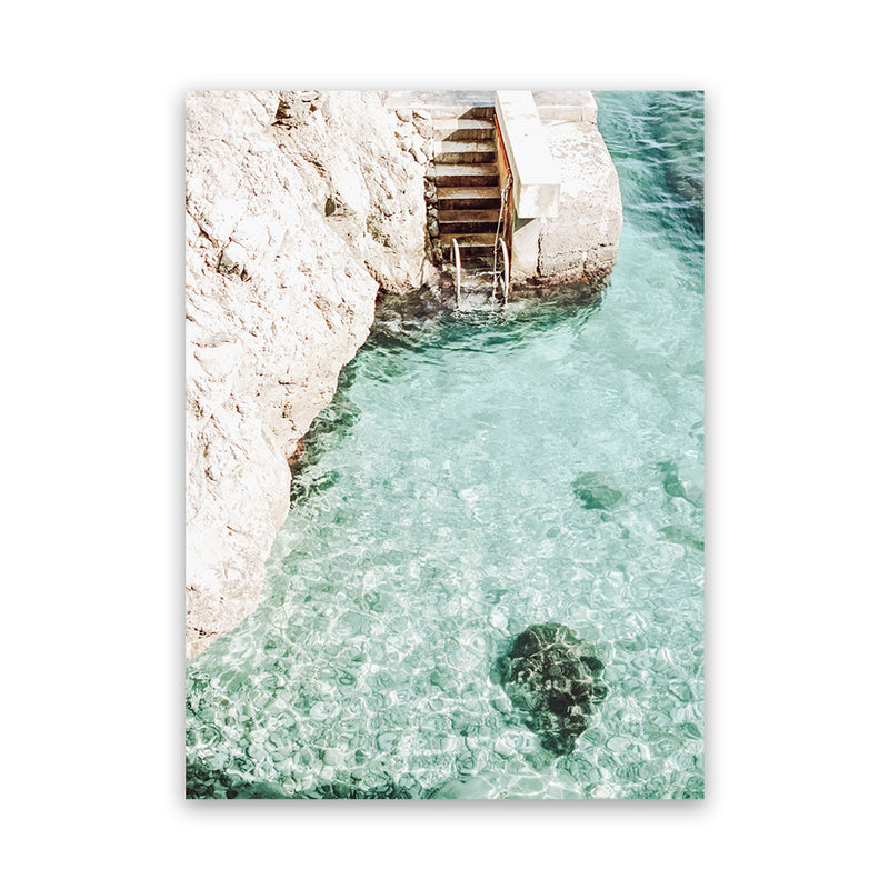 Shop Italian Coastline Photo Canvas Art Print-Amalfi Coast Italy, Blue, Boho, Coastal, Green, Photography, Photography Canvas Prints, Portrait, View All-framed wall decor artwork