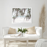 Shop Pandanus Palm Beach Photo Art Print-Botanicals, Coastal, Green, Landscape, Nature, Photography, Tropical, View All-framed poster wall decor artwork
