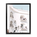 Shop Positano Villa Photo Art Print-Amalfi Coast Italy, Coastal, Photography, Portrait, View All, White-framed poster wall decor artwork