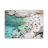 Shop Salento Beach Day II Photo Canvas Art Print-Amalfi Coast Italy, Blue, Coastal, Green, Landscape, Photography, Photography Canvas Prints, Tropical, View All-framed wall decor artwork