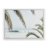 Shop Swaying Palms Photo Canvas Art Print-Blue, Coastal, Green, Landscape, Neutrals, Photography, Photography Canvas Prints, Tropical, View All-framed wall decor artwork