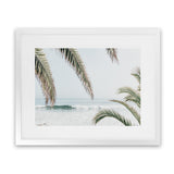 Shop Swaying Palms Photo Art Print-Blue, Coastal, Green, Landscape, Photography, Tropical, View All-framed poster wall decor artwork