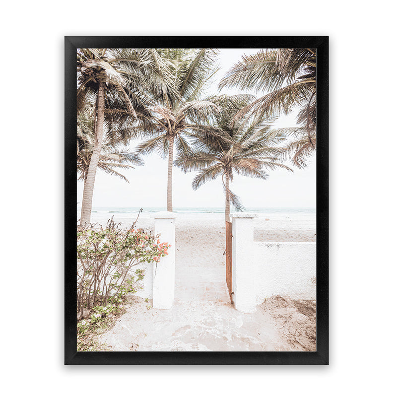 Shop Tropical Island Gate Photo Art Print-Boho, Coastal, Green, Neutrals, Photography, Portrait, Tropical, View All-framed poster wall decor artwork