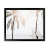 Shop Two Surfboards Photo Art Print-Boho, Coastal, Landscape, Photography, Tropical, View All, White-framed poster wall decor artwork