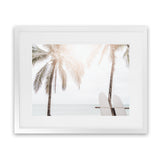 Shop Two Surfboards Photo Art Print-Boho, Coastal, Landscape, Photography, Tropical, View All, White-framed poster wall decor artwork