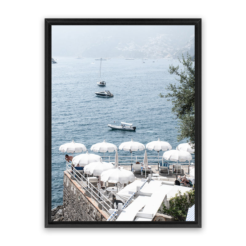 Shop La Dolce Vita I Photo Canvas Art Print-Amalfi Coast Italy, Blue, Coastal, Photography, Photography Canvas Prints, Portrait, View All-framed wall decor artwork