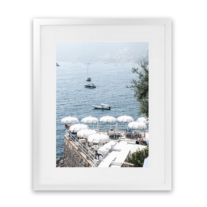 Shop La Dolce Vita I Photo Art Print-Amalfi Coast Italy, Blue, Coastal, Photography, Portrait, View All-framed poster wall decor artwork