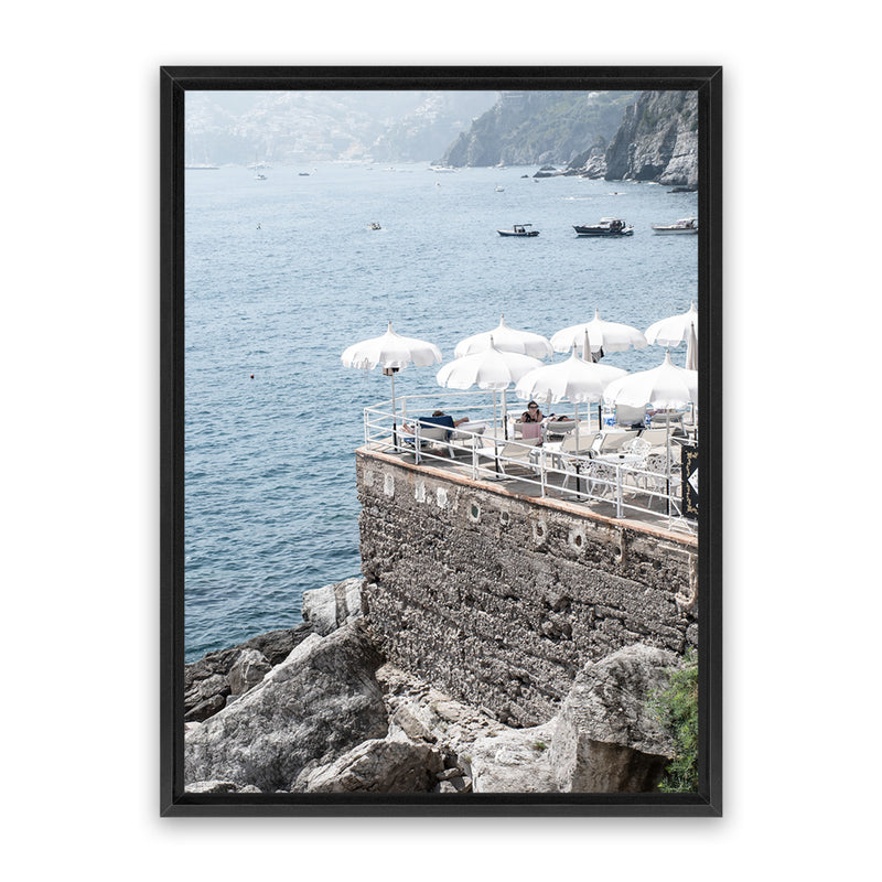 Shop La Dolce Vita II Photo Canvas Art Print-Amalfi Coast Italy, Blue, Coastal, Photography, Photography Canvas Prints, Portrait, View All-framed wall decor artwork
