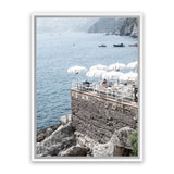 Shop La Dolce Vita II Photo Canvas Art Print-Amalfi Coast Italy, Blue, Coastal, Photography, Photography Canvas Prints, Portrait, View All-framed wall decor artwork
