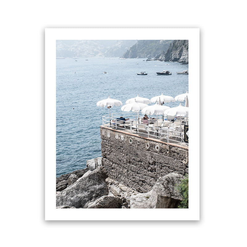 Shop La Dolce Vita II Photo Art Print-Amalfi Coast Italy, Blue, Coastal, Photography, Portrait, View All-framed poster wall decor artwork