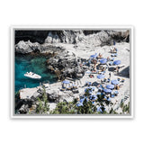 Shop Da Luigi I Photo Canvas Art Print-Amalfi Coast Italy, Blue, Coastal, Green, Landscape, Photography, Photography Canvas Prints, View All-framed wall decor artwork
