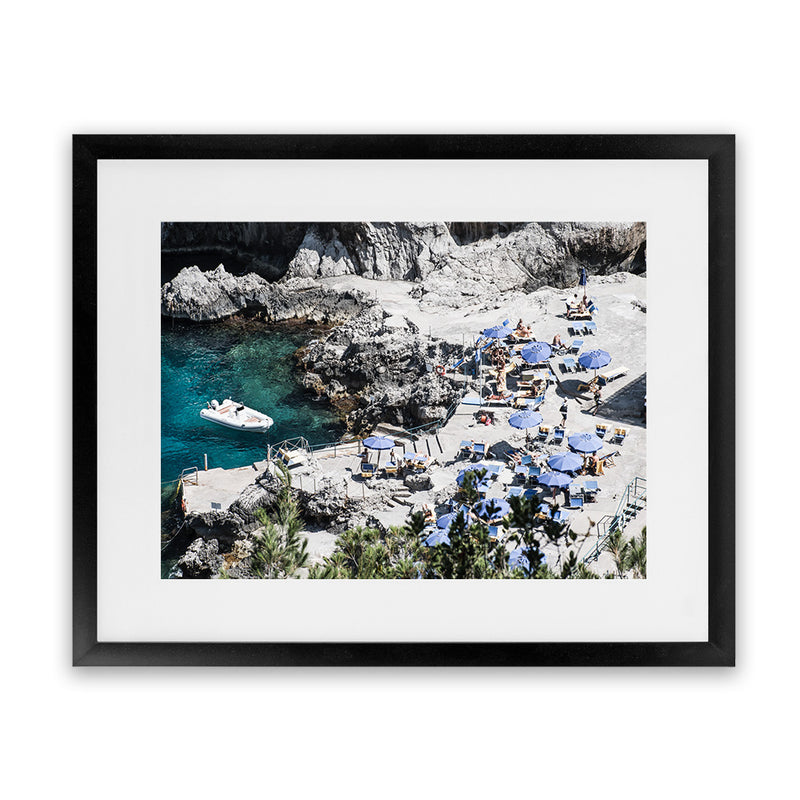 Shop Da Luigi I Photo Art Print-Amalfi Coast Italy, Blue, Coastal, Green, Landscape, Photography, View All-framed poster wall decor artwork