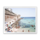 Shop Monopoli I Photo Art Print-Amalfi Coast Italy, Blue, Brown, Coastal, Green, Landscape, Photography, Tropical, View All-framed poster wall decor artwork
