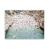 Shop Polignano A Mare From Above I Photo Canvas Art Print-Amalfi Coast Italy, Blue, Brown, Coastal, Green, Landscape, People, Photography, Photography Canvas Prints, View All-framed wall decor artwork