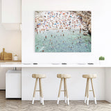 Shop Polignano A Mare From Above II Photo Canvas Art Print-Amalfi Coast Italy, Blue, Coastal, Green, Landscape, Neutrals, People, Photography, Photography Canvas Prints, View All-framed wall decor artwork