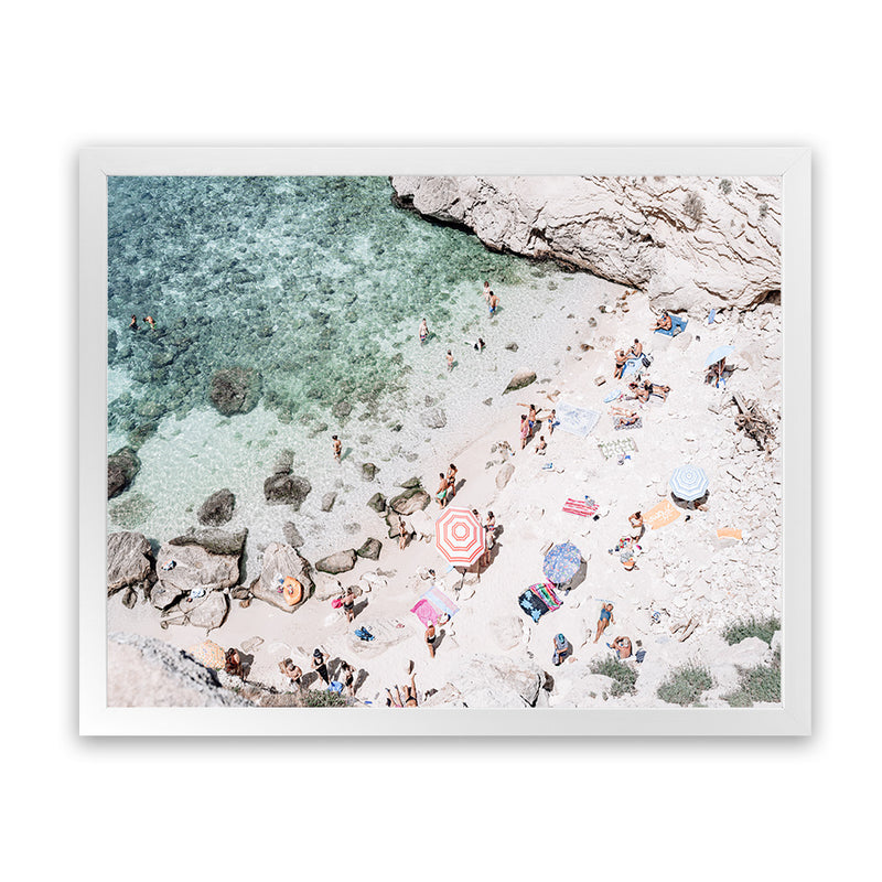 Shop Salento Beach Day III Photo Art Print-Amalfi Coast Italy, Blue, Coastal, Green, Landscape, Photography, Tropical, View All-framed poster wall decor artwork