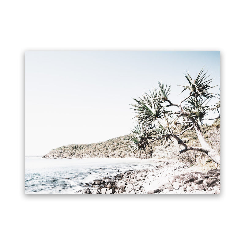 Shop Noosa Bay I Photo Canvas Art Print-Boho, Coastal, Greece, Landscape, Neutrals, Photography, Photography Canvas Prints, View All, White-framed wall decor artwork