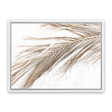 Shop Dried Palm Leaf I Photo Canvas Art Print-Boho, Brown, Coastal, Landscape, Neutrals, Photography, Photography Canvas Prints, Tropical, View All, White-framed wall decor artwork