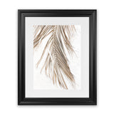 Shop Dried Palm Leaf II Photo Art Print-Boho, Brown, Coastal, Neutrals, Photography, Portrait, Tropical, View All, White-framed poster wall decor artwork