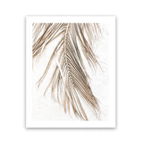 Shop Dried Palm Leaf II Photo Art Print-Boho, Brown, Coastal, Neutrals, Photography, Portrait, Tropical, View All, White-framed poster wall decor artwork