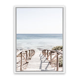 Shop Beach Path II Photo Canvas Art Print-Boho, Brown, Coastal, Neutrals, Photography, Photography Canvas Prints, Portrait, Rectangle, View All, White-framed wall decor artwork