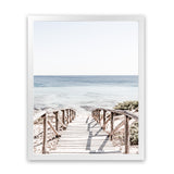 Shop Beach Path II Photo Art Print-Boho, Brown, Coastal, Neutrals, Photography, Portrait, Rectangle, View All, White-framed poster wall decor artwork