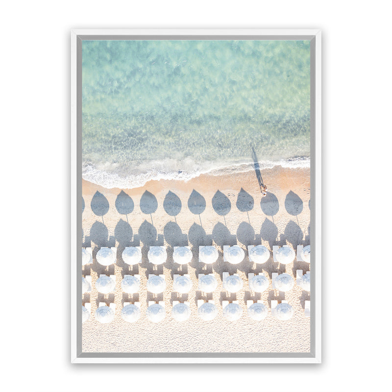 Shop Coastal Vacation I Photo Canvas Art Print-Boho, Coastal, Greece, Green, Neutrals, Photography, Photography Canvas Prints, Portrait, Tropical, View All-framed wall decor artwork