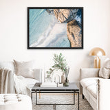 Shop Low Tide Photo Canvas Art Print-Blue, Brown, Coastal, Green, Photography, Photography Canvas Prints, View All-framed wall decor artwork